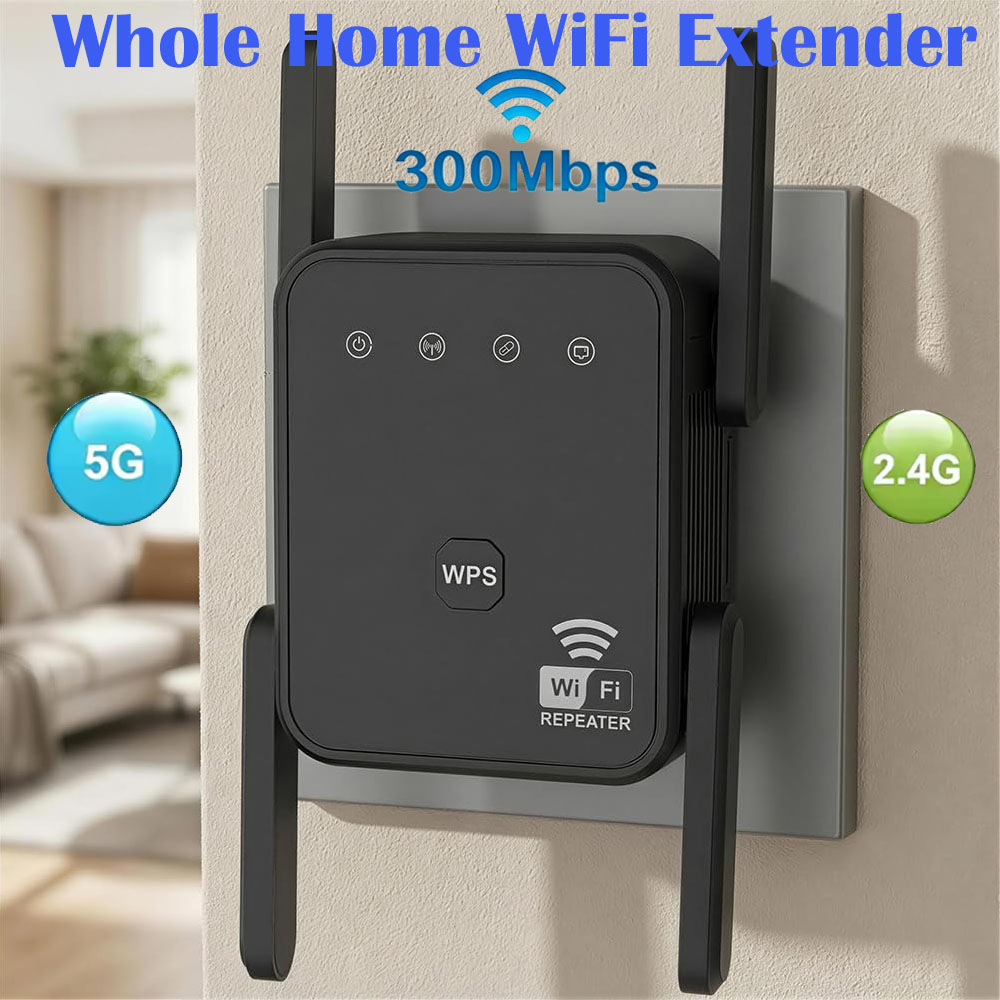 Home Security Service - Penguat Sinyal WiFi Baru 2026 300Mbps