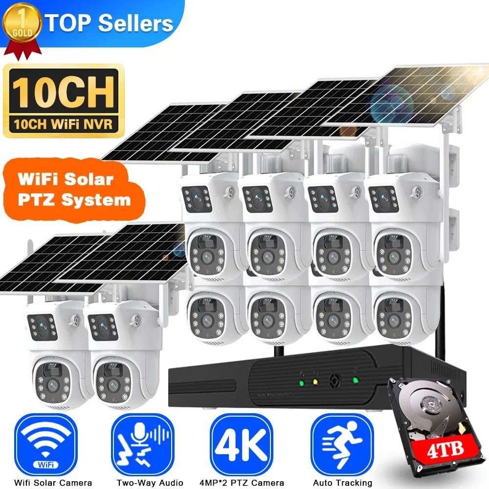 Home Security Wifi Camera - Kit Kamera CCTV tenaga surya Wifi,