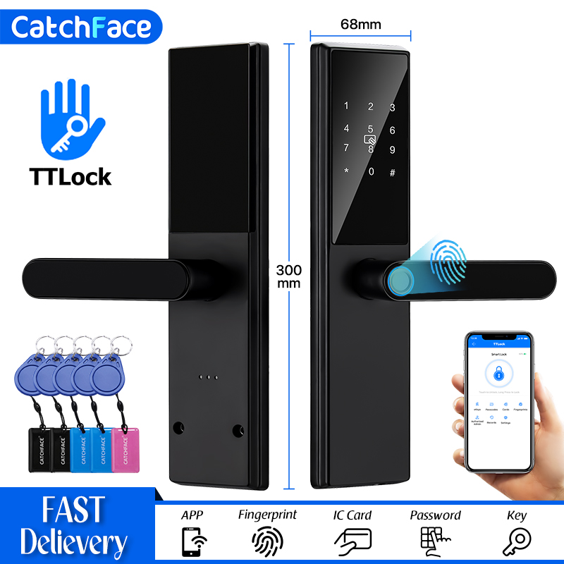 Home Security Essential - Kunci pintu sidik jari Bluetooth, kunci