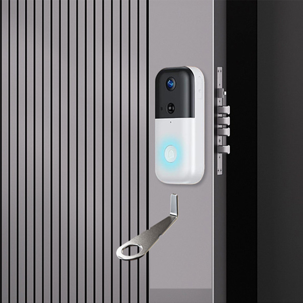 Home Security Essential - Kunci Bel Pintu Video Perak untuk