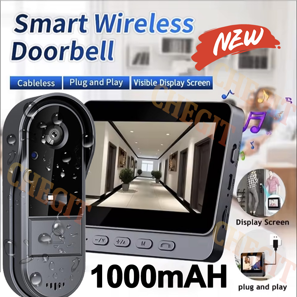 Home Security No Wifi Needed - Bel Pintu Wifi Nirkabel Kamera 1080P