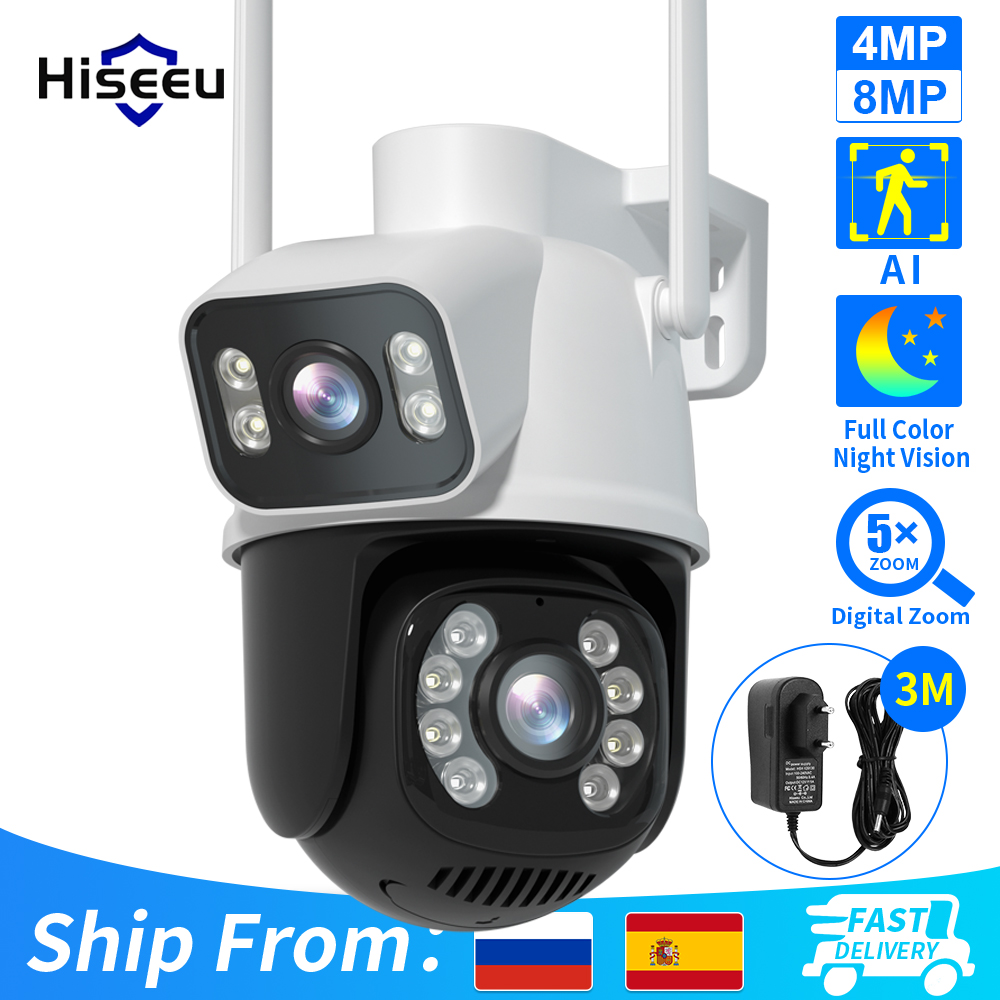 Home Security Xiaomi - Hiseeu Kamera IP Wifi PTZ 4K