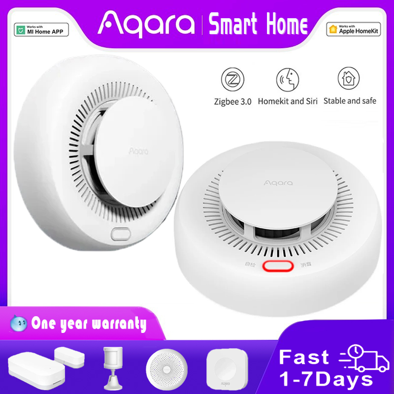 Home Security Xiaomi - Detektor Asap Aqara Baru Zigbee Monitor