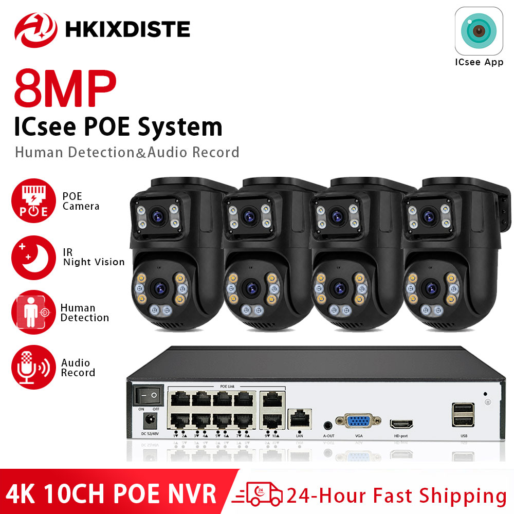 Home Security And Camera System - Sistem Kamera Keamanan IP ICSee 4K