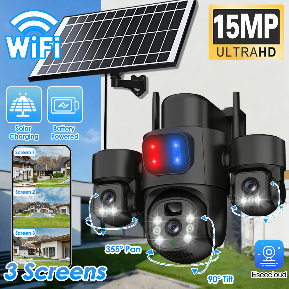 Home Security Wifi Camera - Kamera PTZ Tenaga Surya WIFI Luar