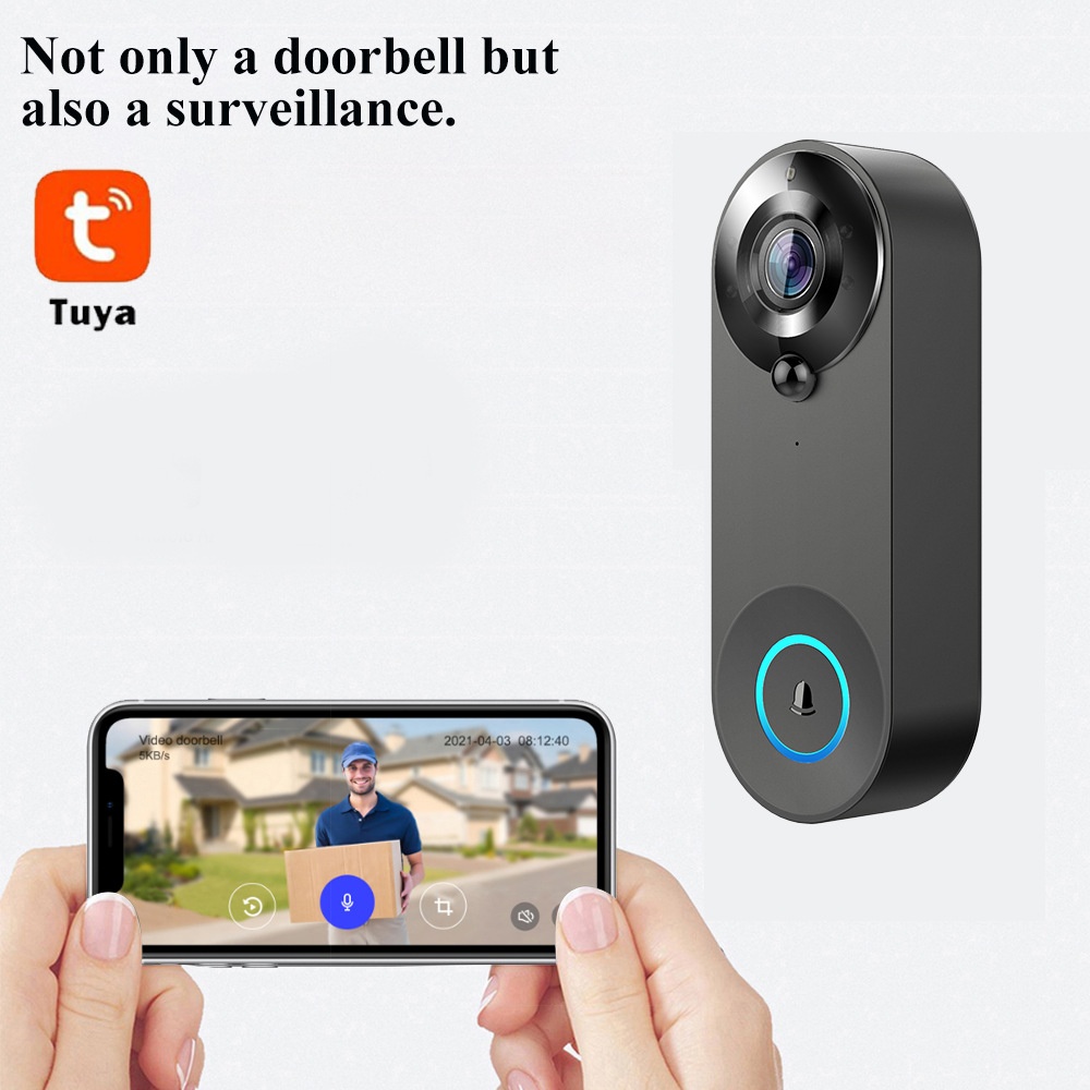 Tuya 1080P Bel Pintu WIFI Nirk - Home Security No Wifi Needed ulasan dan harga