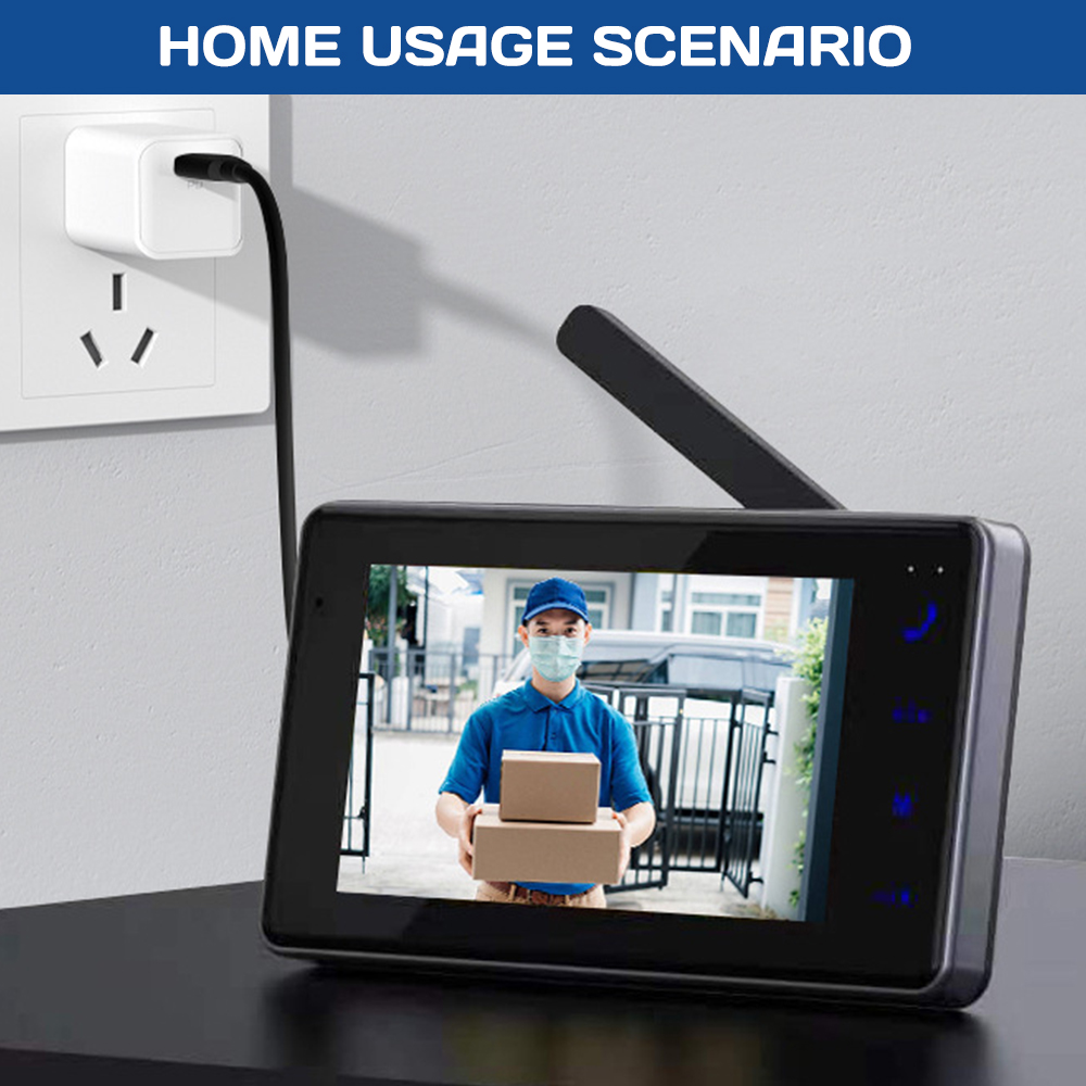 Bel Pintu Interkom Visual Nirk - Home Security No Wifi Needed ulasan dan harga