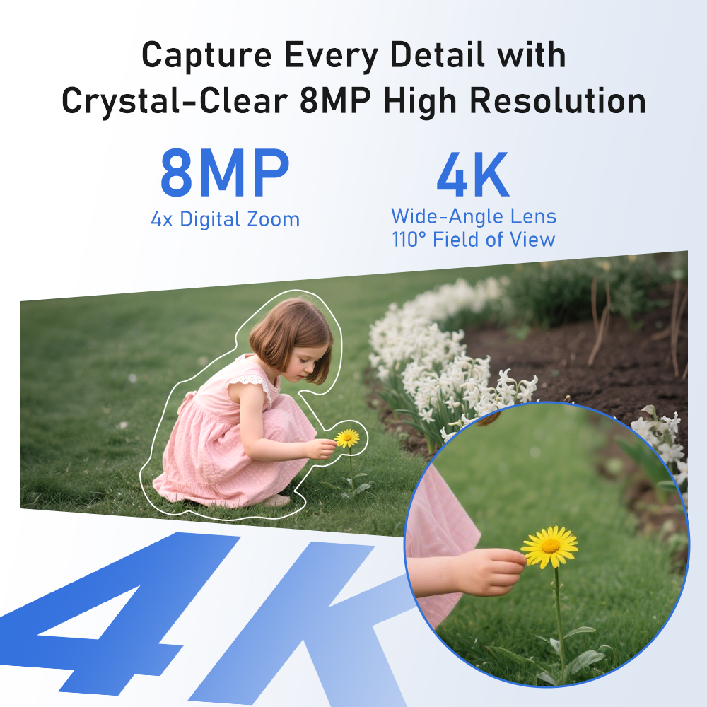 Sistem Kamera Surya 8MP 4K, Ki - Home Security And Camera System ulasan dan harga