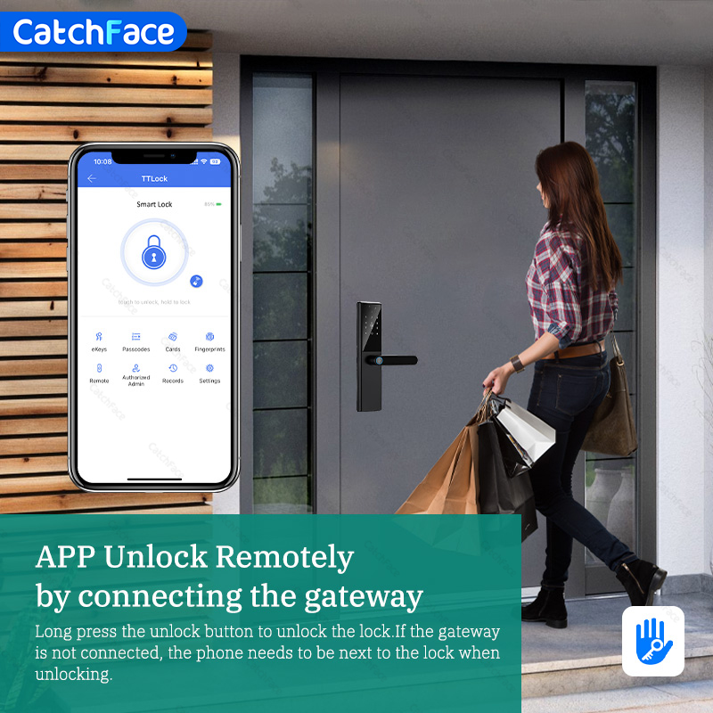 Kunci pintu sidik jari Bluetoo - Home Security Essential ulasan dan harga
