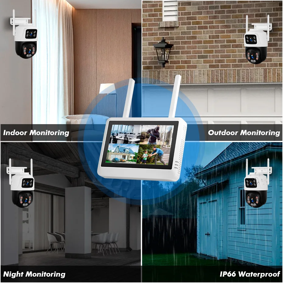 Sistem Keamanan NVR Nirkabel F - Home Security System ulasan dan harga