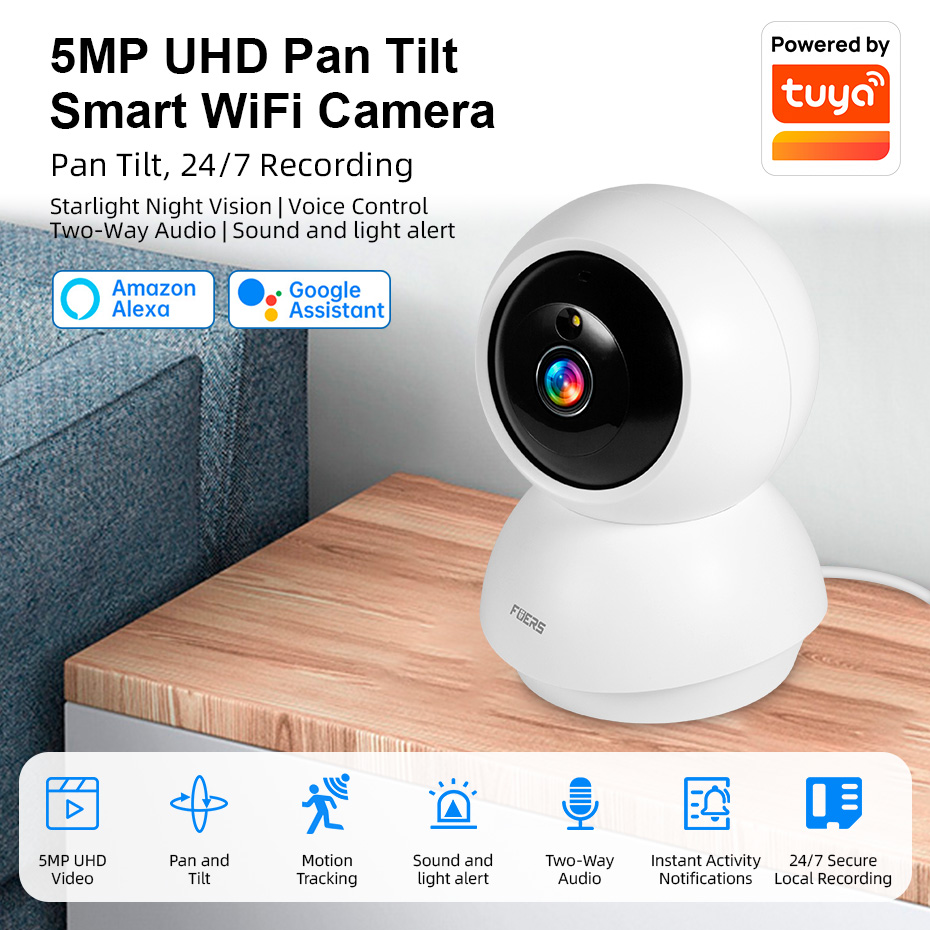 Kamera WiFi Fuers 5MP untuk Ru - Home Security Xiaomi ulasan dan harga