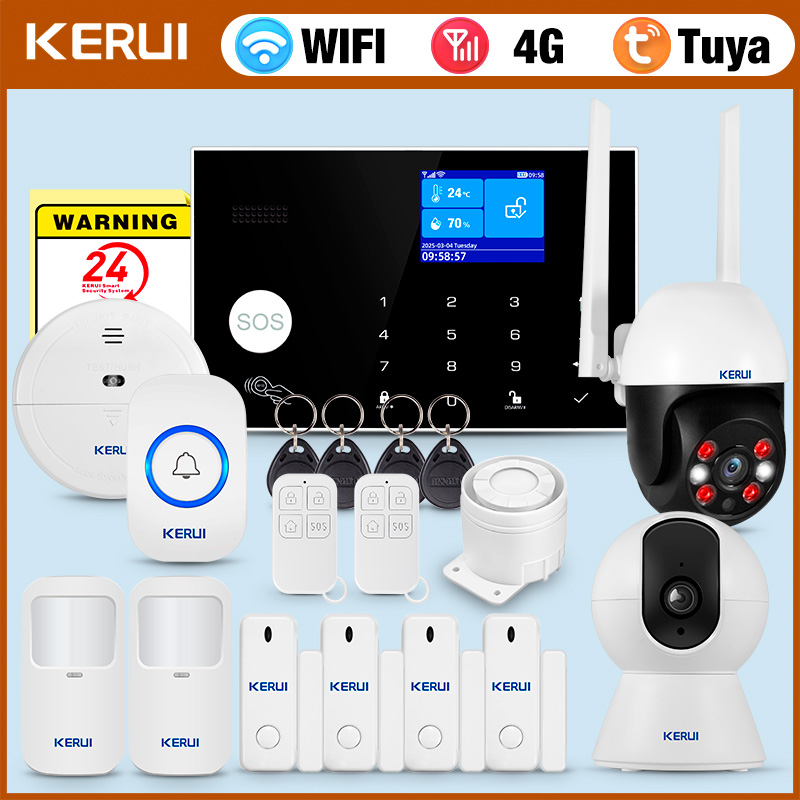 KERUI Alarm 4G dengan Tombol C - Home Security Ring System ulasan dan harga