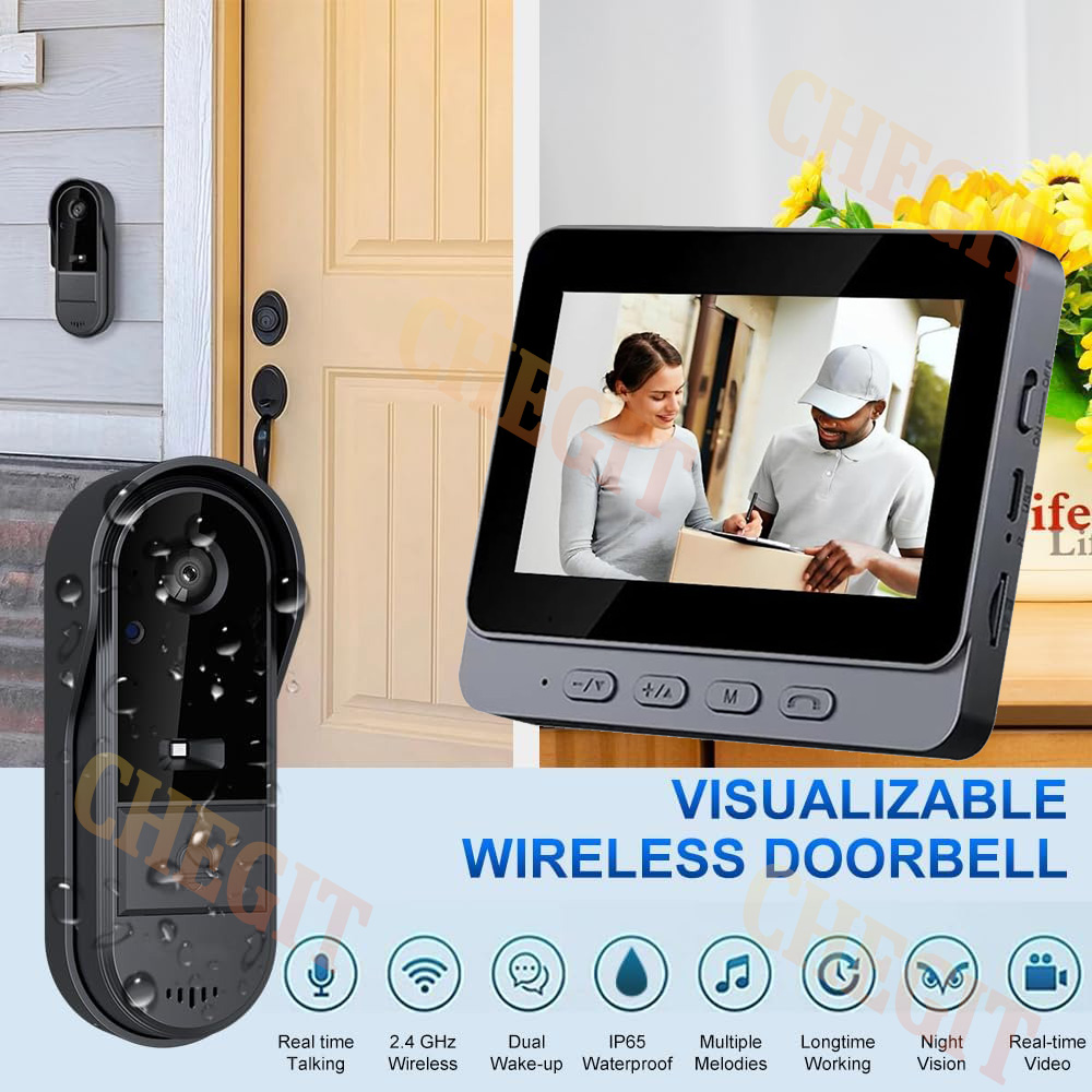Bel Pintu Wifi Nirkabel Kamera - Home Security No Wifi Needed ulasan dan harga