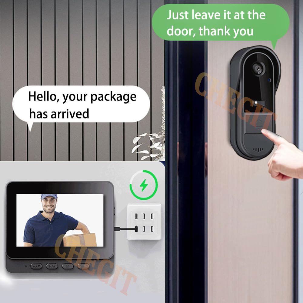 Bel Pintu Wifi Nirkabel Kamera - Home Security No Wifi Needed ulasan dan harga