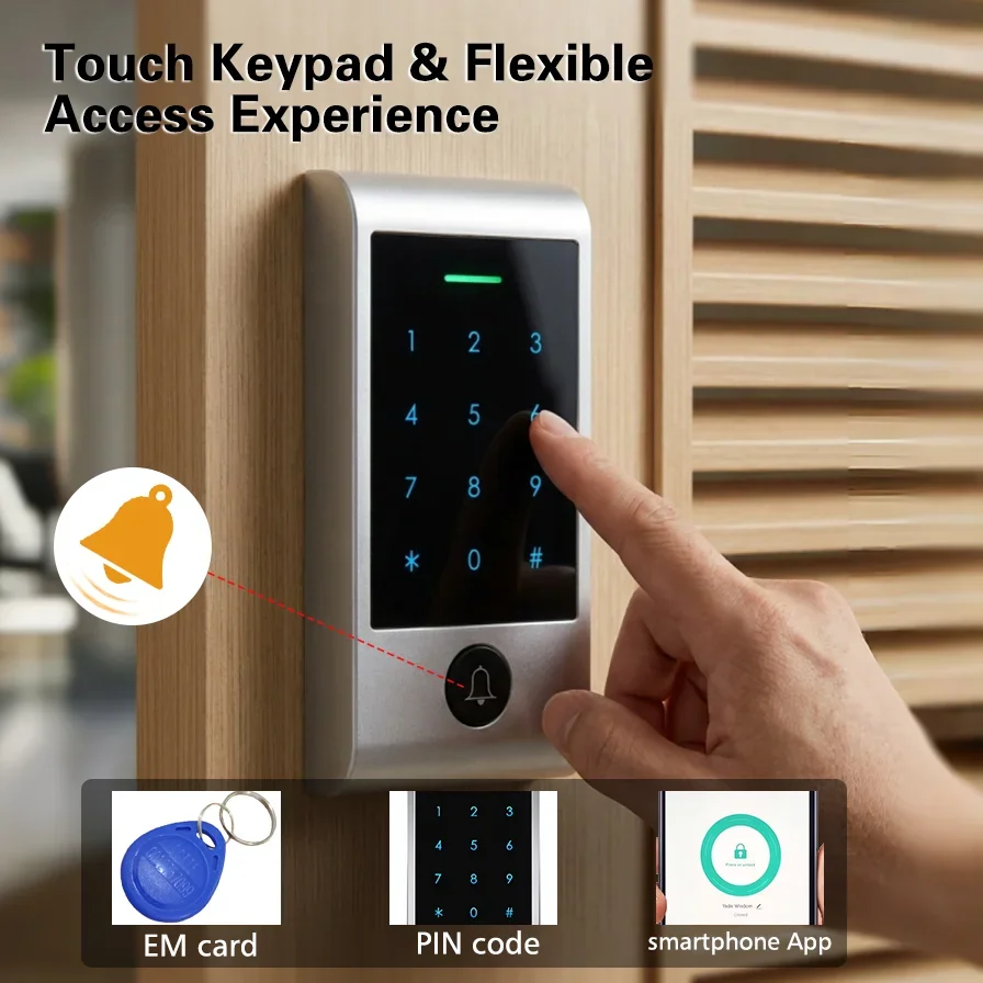 Sistem Akses Keypad Sentuh Kon - Home Security System ulasan dan harga