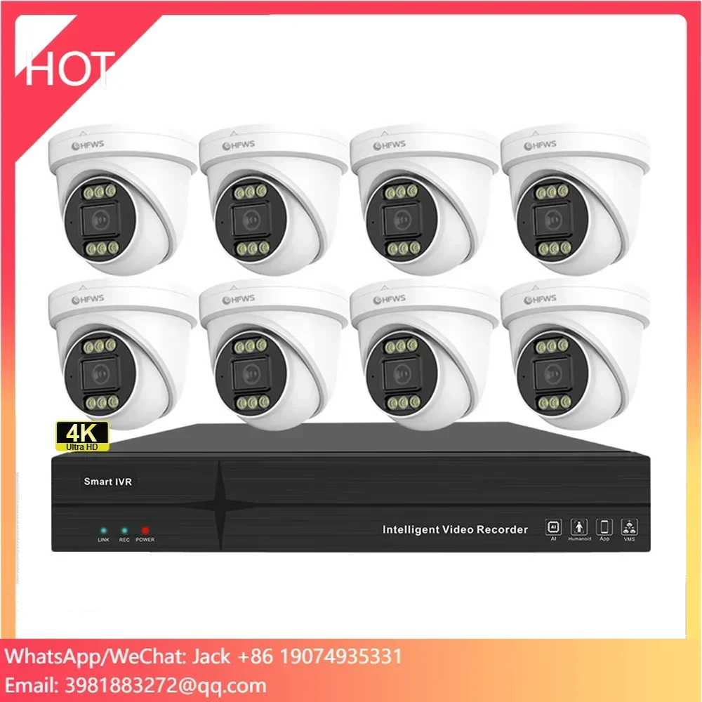 Kamera Dome IP PoE OEM 8MP 4K  - Home Security And Camera System ulasan dan harga