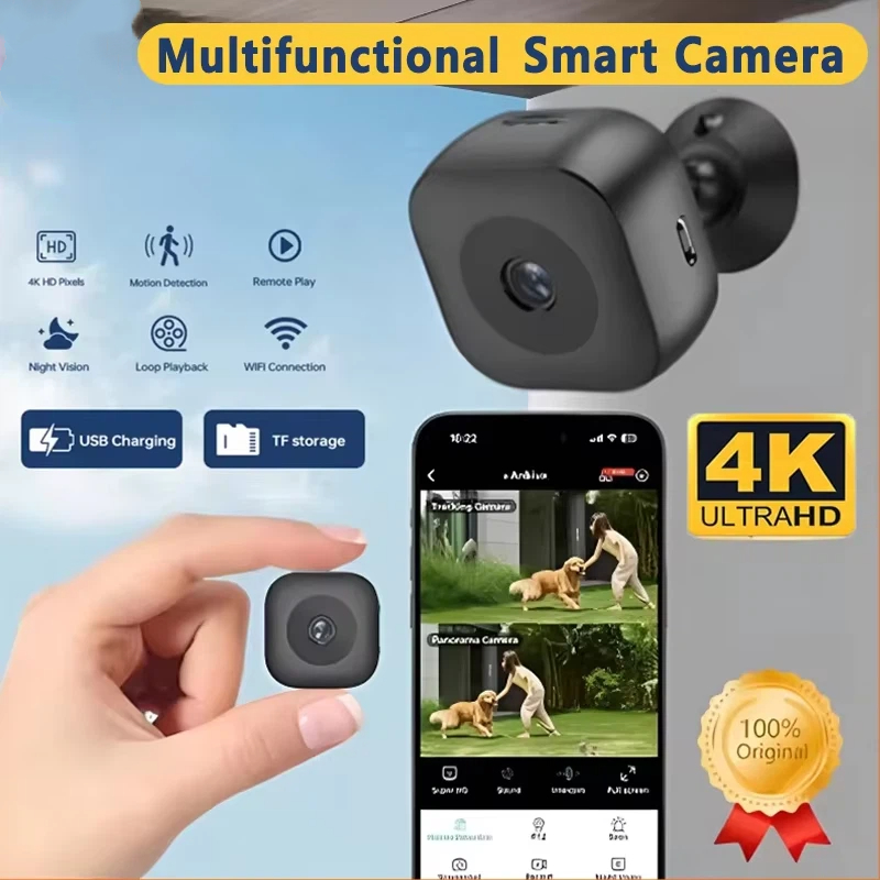 Kamera Mini Lenovo Smart 4K HD - Home Security No Wifi Needed ulasan dan harga