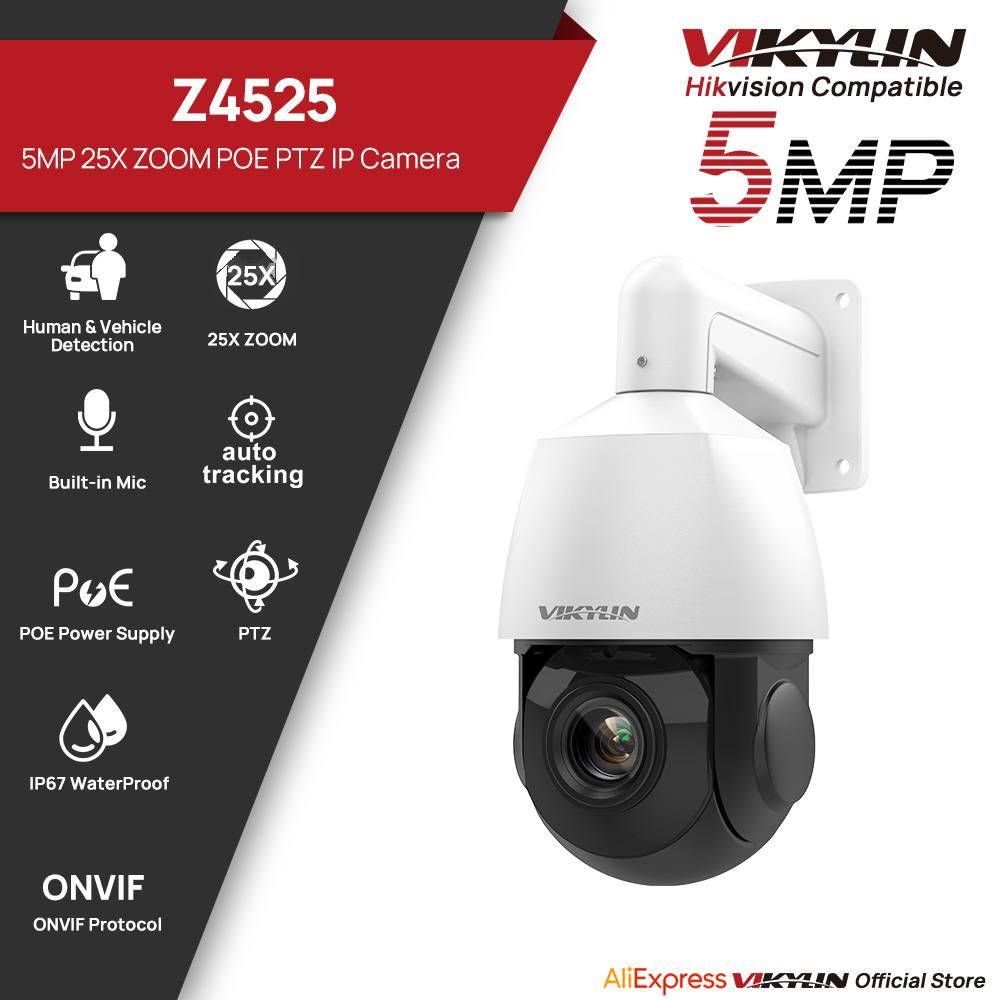 Vikylin 5MP PTZ 25X Optical Zo - Home Security Service ulasan dan harga