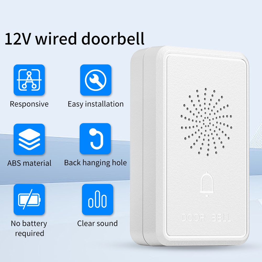 Bel Pintu Berkabel 4 Kawat DC1 - Home Security Ring System ulasan dan harga