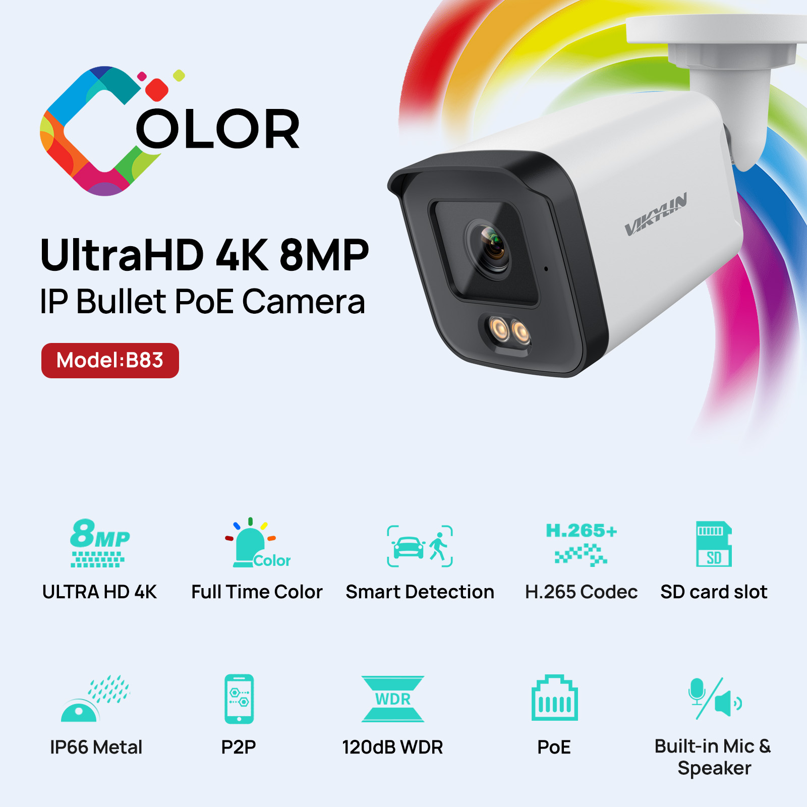 VIKYLIN Kamera Keamanan IP HD  - Home Security Service ulasan dan harga