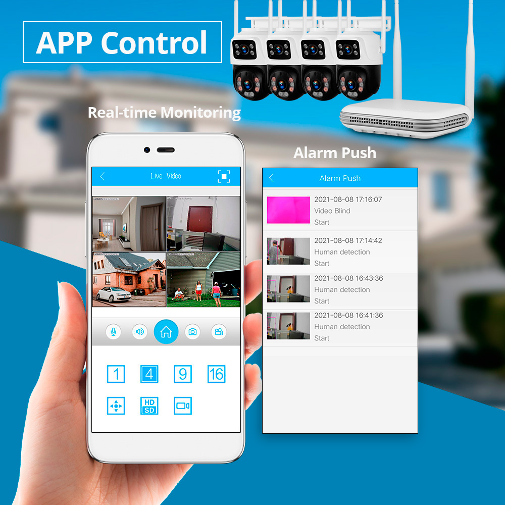 KERUI kamera IP WIFI keamanan  - Home Security Nvr ulasan dan harga